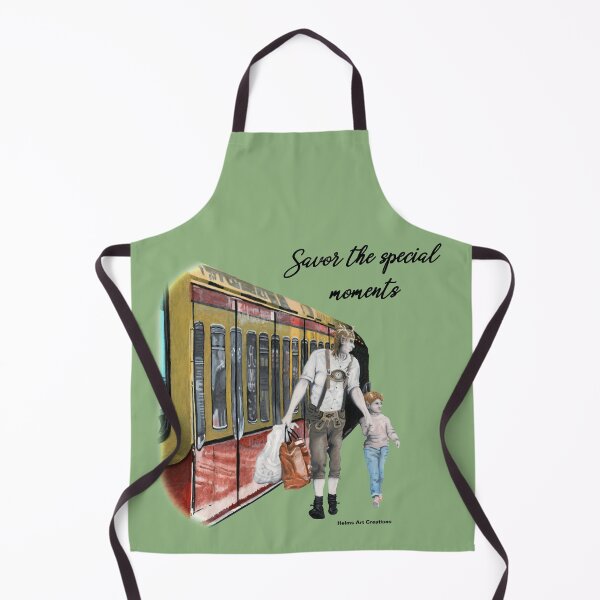 Item preview, German Elf Train Town Shopping Fantasy Artwork designed and sold by HelmsArt.