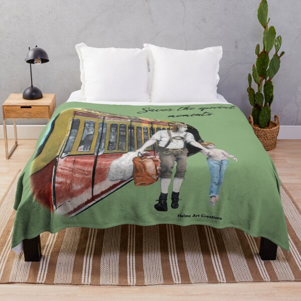 Item preview, German Elf Train Town Shopping Fantasy Artwork designed and sold by HelmsArt.