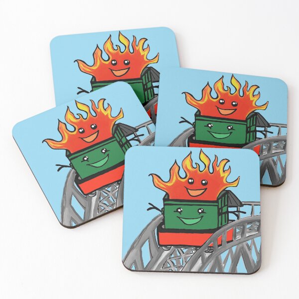 Item preview, Dumpster Fire Roller Coaster  designed and sold by RubyDanger.