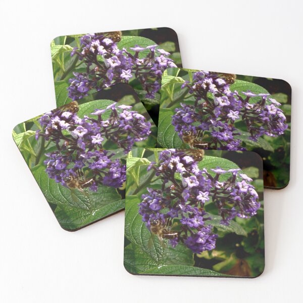 Item preview, Bees on purple Lantana designed and sold by Sabine Straka.
