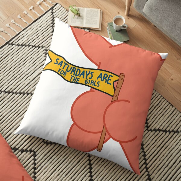 saturdays are for the girls patrick star Floor Pillow