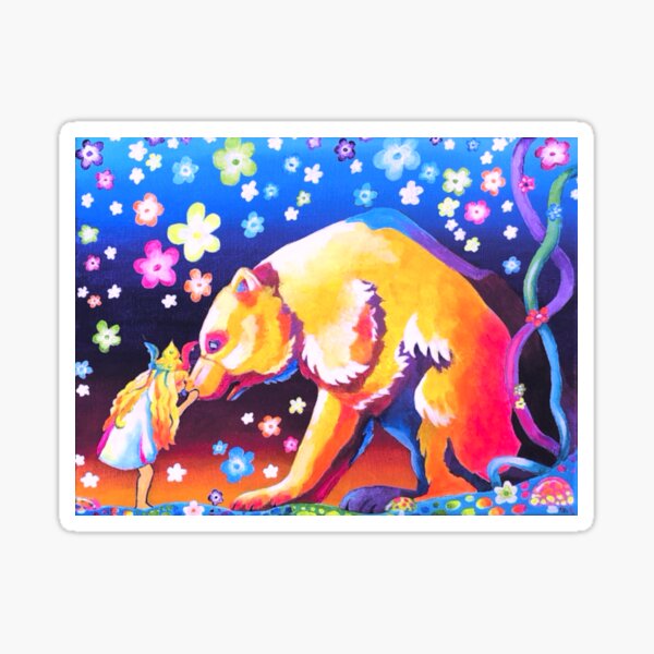 Color Customizer Forest Bear Sticker