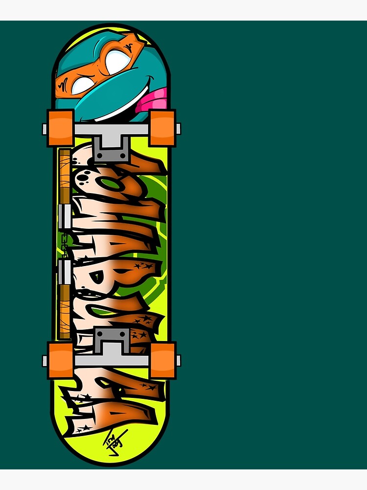 Turtle Skateboard " Card for by | Redbubble