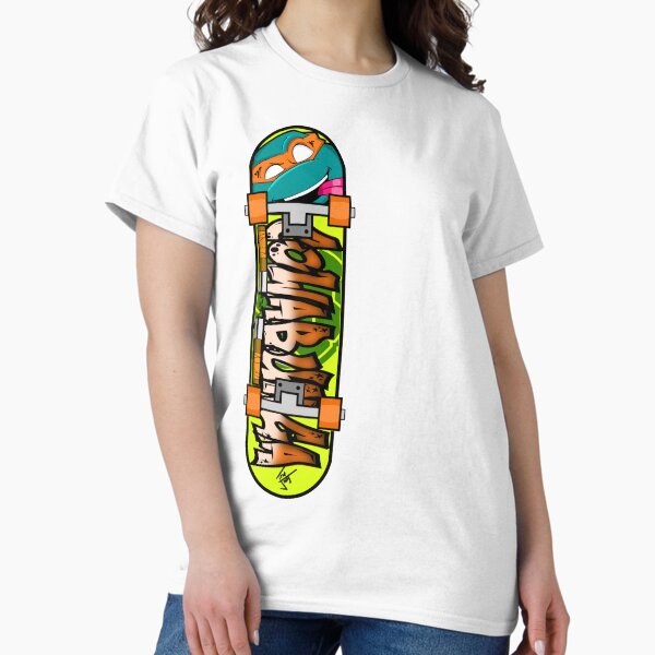 Turtle Mikey Skateboard Classic T-Shirt