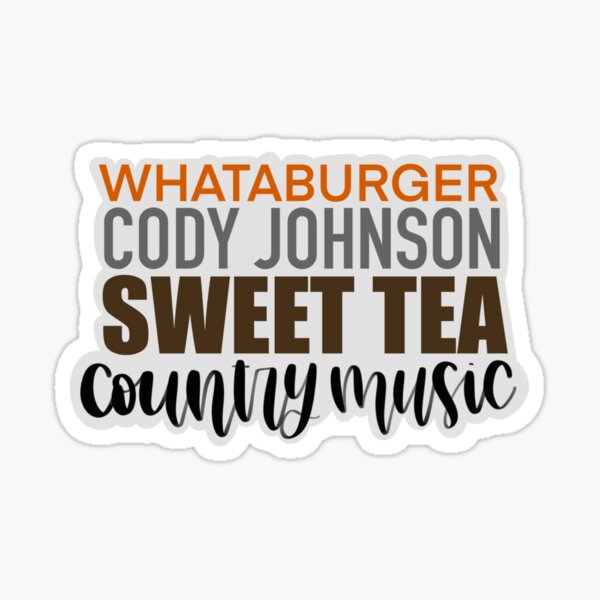 Cody Johnson Stickers Redbubble