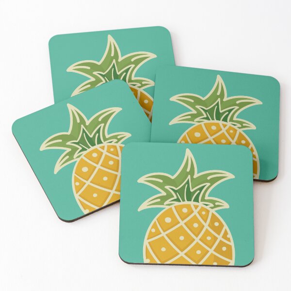 Item preview, Pineapple - Aqua designed and sold by by-lauren.