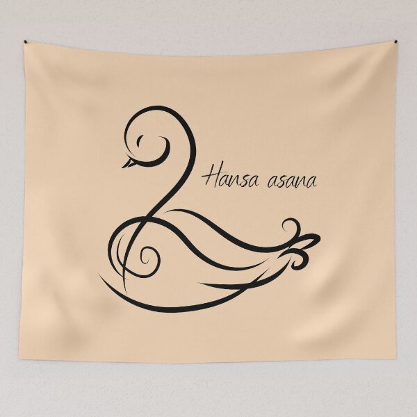 Item preview, Swan pose-yoga meditation design designed and sold by goodguy53.