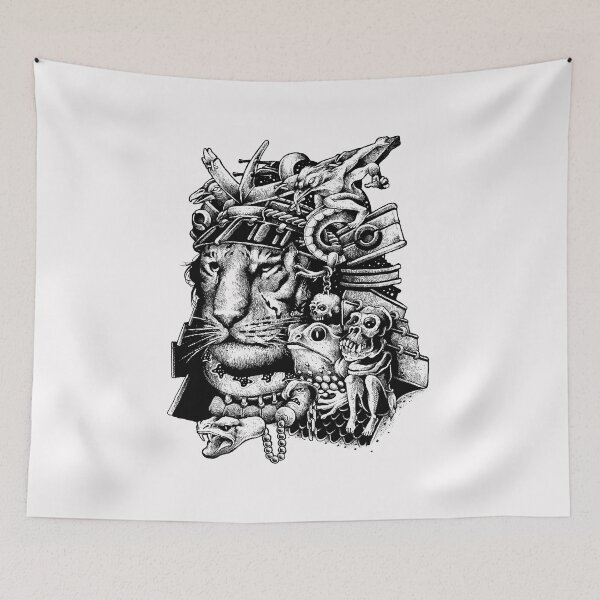 Item preview, Samurai Tiger designed and sold by glitchy-gorilla.
