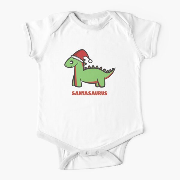Santasaurus Short Sleeve Baby One-Piece
