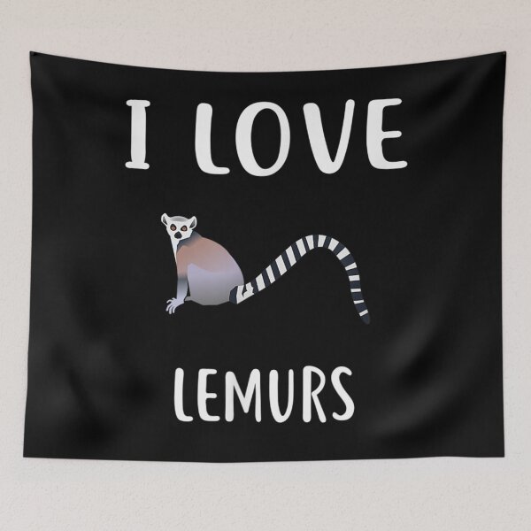 Item preview, I Love LEMURS Funny LEMUR designed and sold by FelixSchulze.