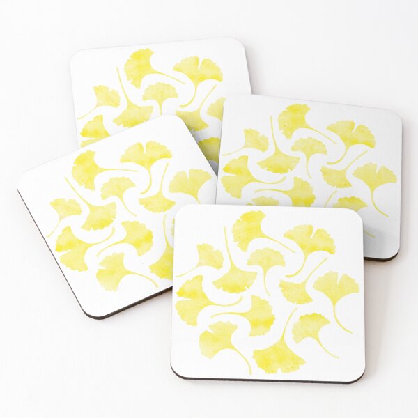 Item preview, Ginkgo Watercolor Leaves Pattern on White designed and sold by brittlouise.