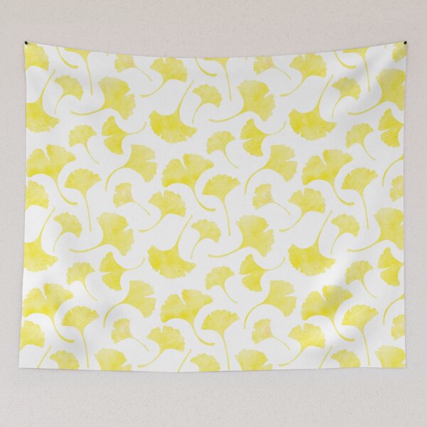 Item preview, Ginkgo Watercolor Leaves Pattern on White designed and sold by brittlouise.