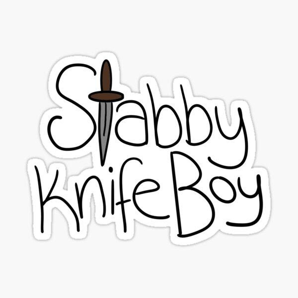 Stabby Knife Boy Sticker