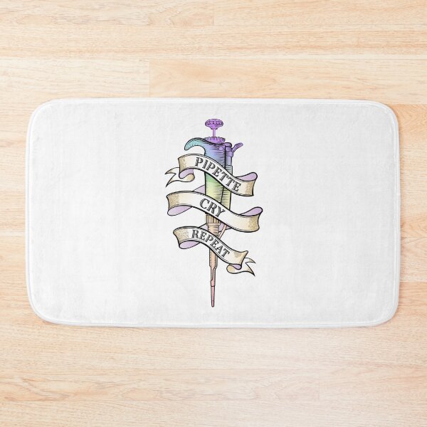 Item preview, Pipette Cry Repeat PCR Science Tattoo Style Design designed and sold by Zit-Zat-Zot.