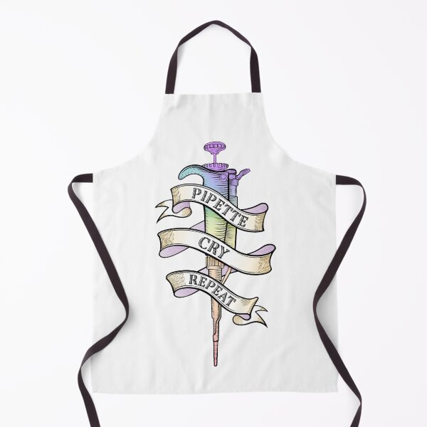 Item preview, Pipette Cry Repeat PCR Science Tattoo Style Design designed and sold by Zit-Zat-Zot.