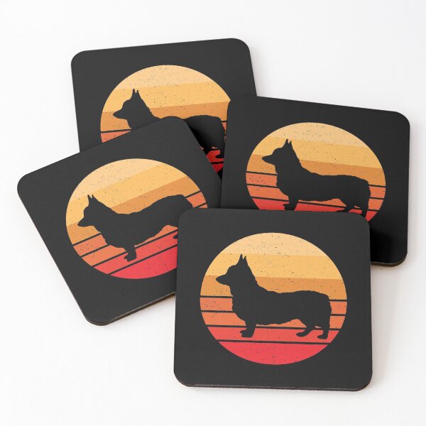 Item preview, Retro Corgi Dog Vintage Silhouette Distressed Sun designed and sold by EstelleStar.
