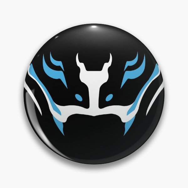 Item preview, Kitsune Fang Mask_blue inverted  designed and sold by greyedged.