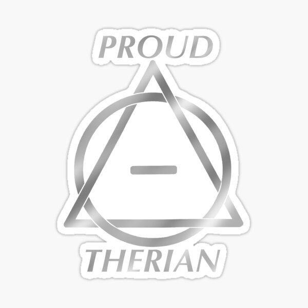 Dark red therian theta delta Sticker for Sale by DraconicsDesign