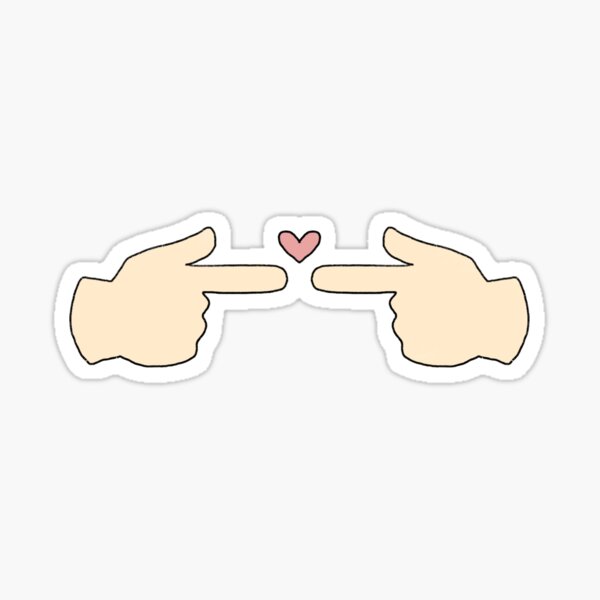 Soy Shy Fingers Pegatina