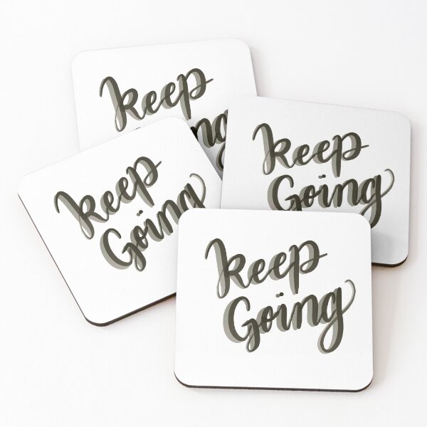 Item preview, Keep Going Retro Caligraphy Motivational Quote designed and sold by Sabbycreates.