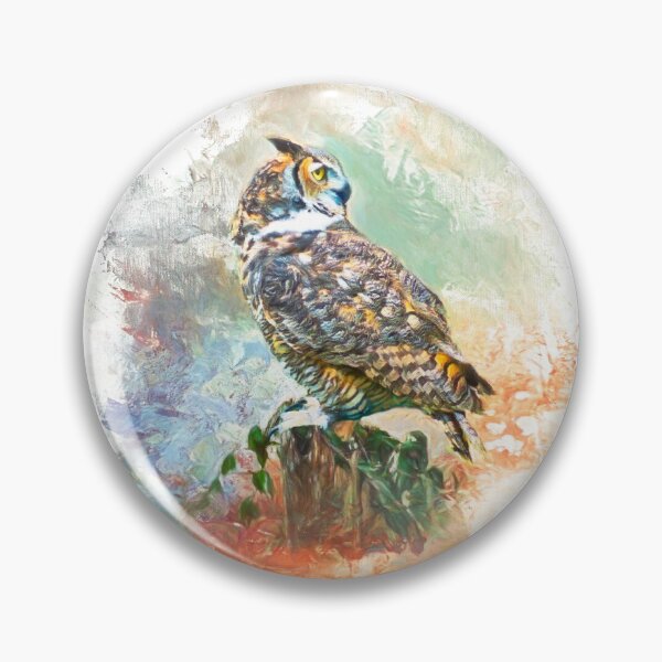 Item preview, Great Horned Owl Looking Back designed and sold by RockCreek.
