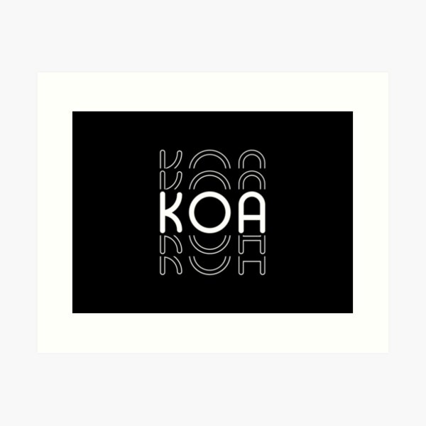 Item preview, Name Koa in Black and White Style designed and sold by Time-is-Money.