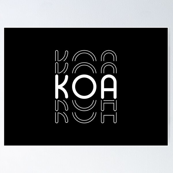 Item preview, Name Koa in Black and White Style designed and sold by Time-is-Money.