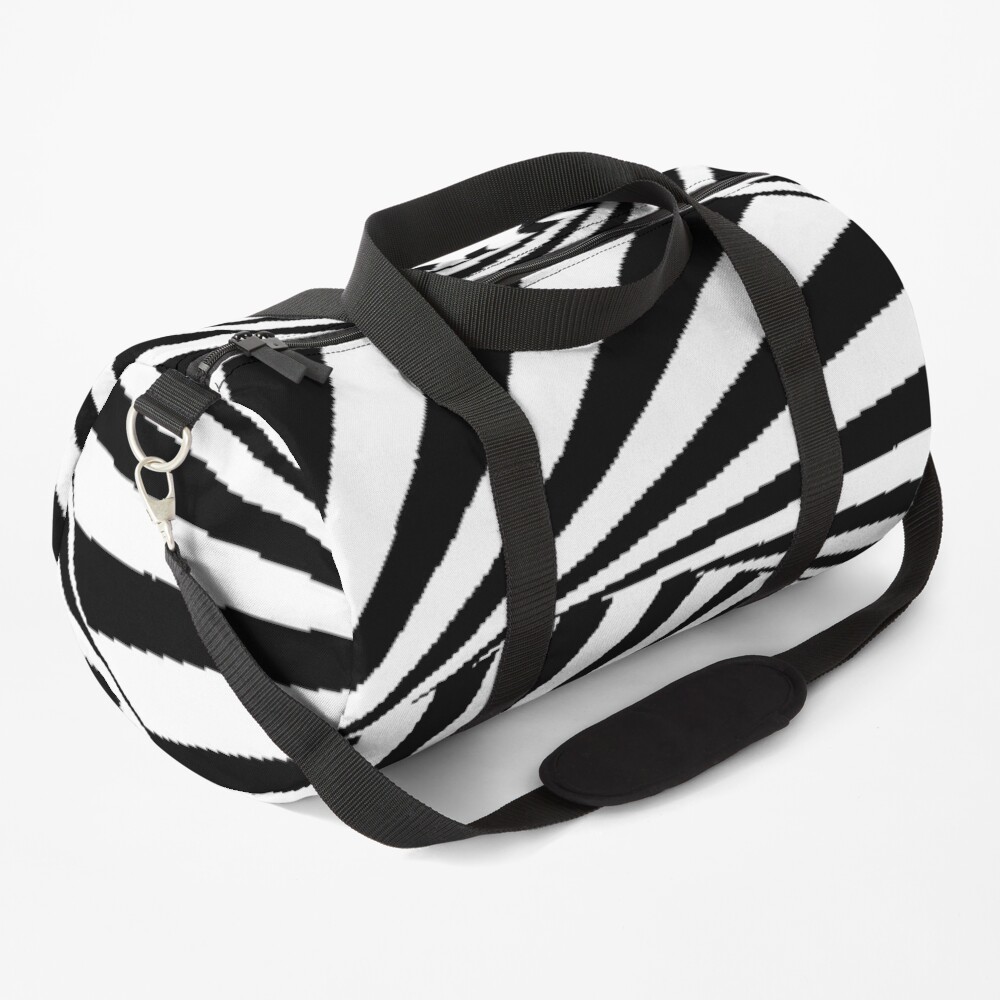 Optical Illusion Beige Swirl,  ur,duffle_bag_small_front,square,1000x1000