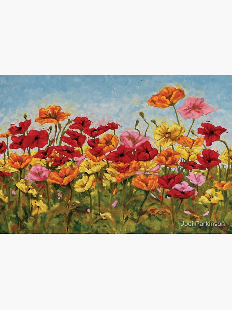 A Garden of Colorful Poppies by judip4