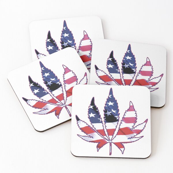 Item preview, Cannabis American Flag Leaf designed and sold by poprockstarfish.