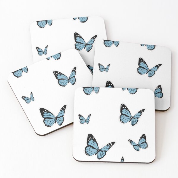Item preview, Aesthetic Simple Blue Butterflies designed and sold by millafrlan.