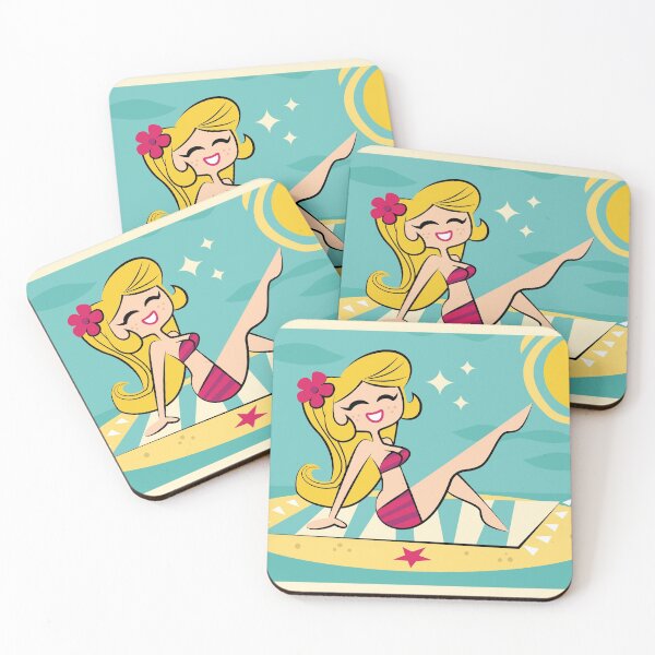 Item preview, Retro Beach Blonde Pinup designed and sold by Redneck-Stupid.
