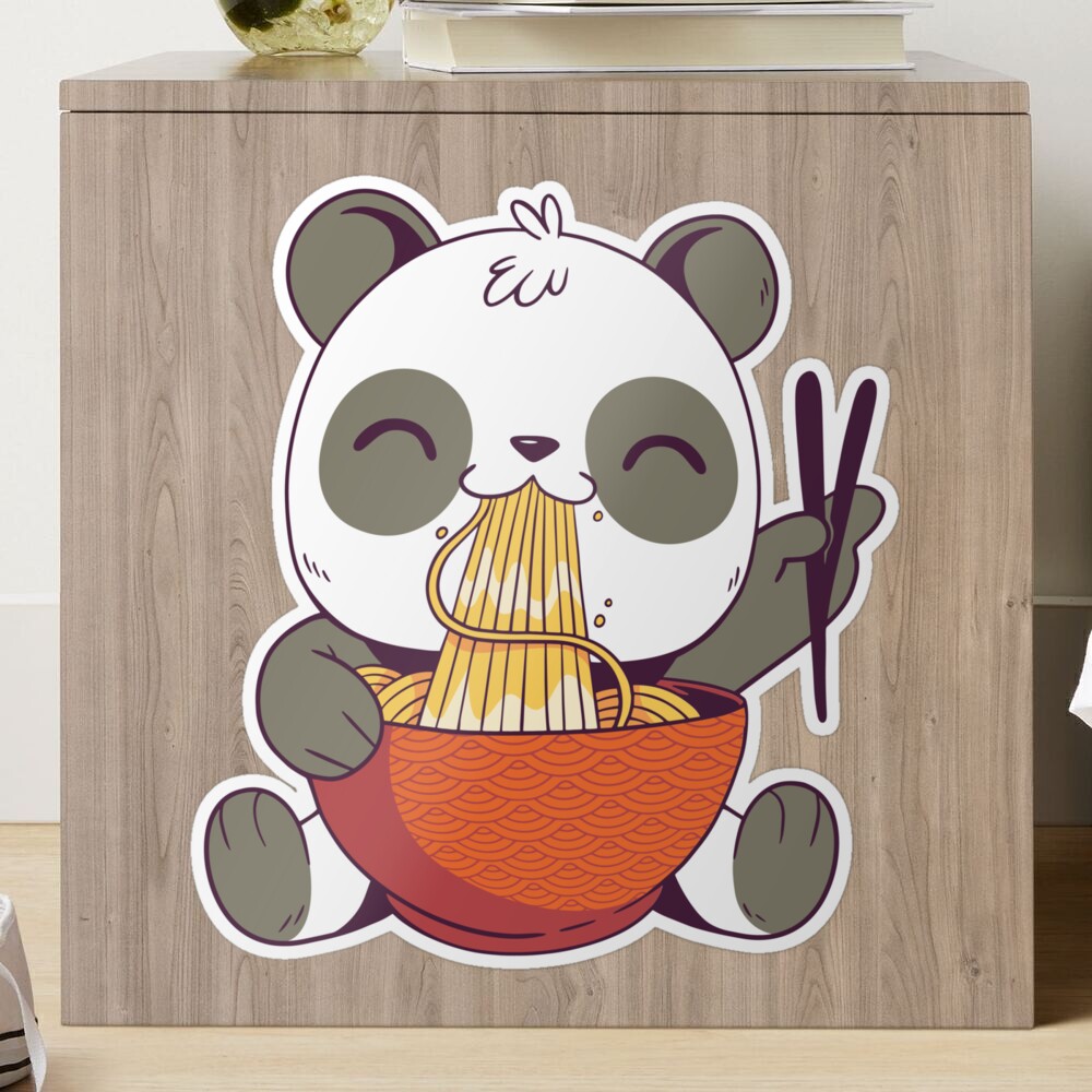 Vinyl Wall Decal Computer Angry Panda Asian Bear Gamer Room