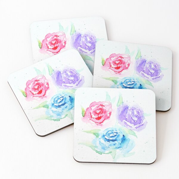 Item preview, 3 roses watercolour composition designed and sold by CherylStPierre.