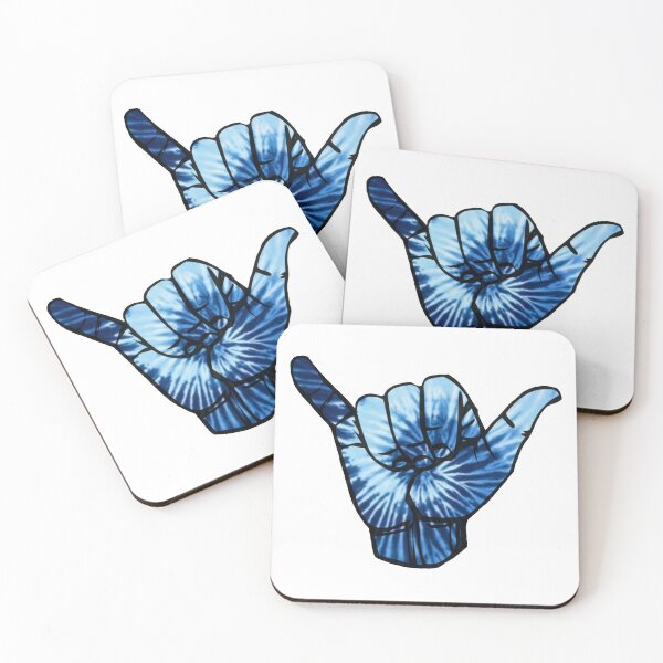 Item preview, Blue Tie Dye Shaka “Hang Loose” Hand designed and sold by melaniemaribel.
