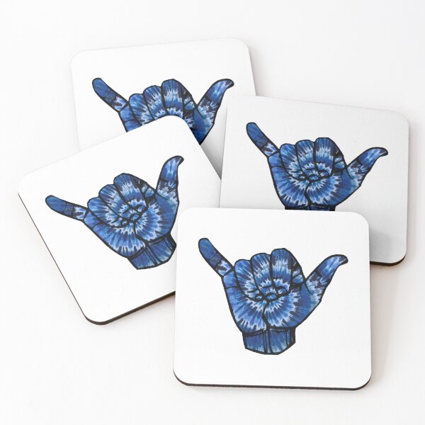 Item preview, Blue Tie Dye Shaka “Hang Loose” Hand designed and sold by melaniemaribel.