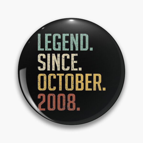 Item preview, Legend Since October 2008 12nd Birthday Gift 12 Years Old Vintage October 2008 designed and sold by Takatv.