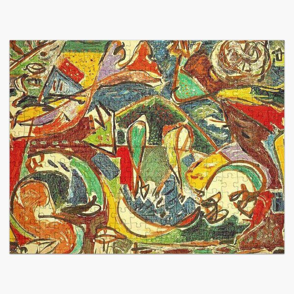 The Key Jackson Pollock Jigsaw Puzzle By Georgeua Redbubble