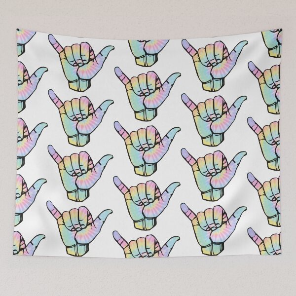 Item preview, Tie Dye Shaka “Hang Loose” Hand designed and sold by melaniemaribel.