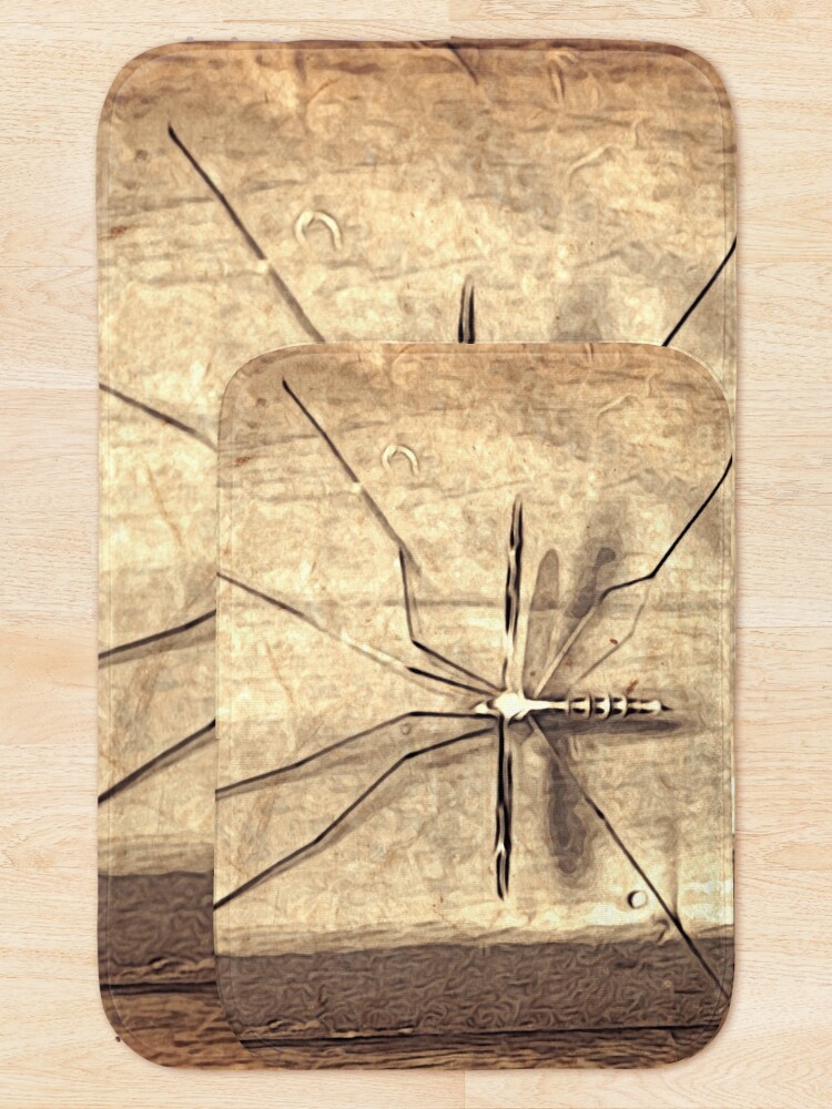 Alternate view of Bug Lover Gift - Leggy Beauty - Crane Fly - Entomologist Birthday Bath Mat