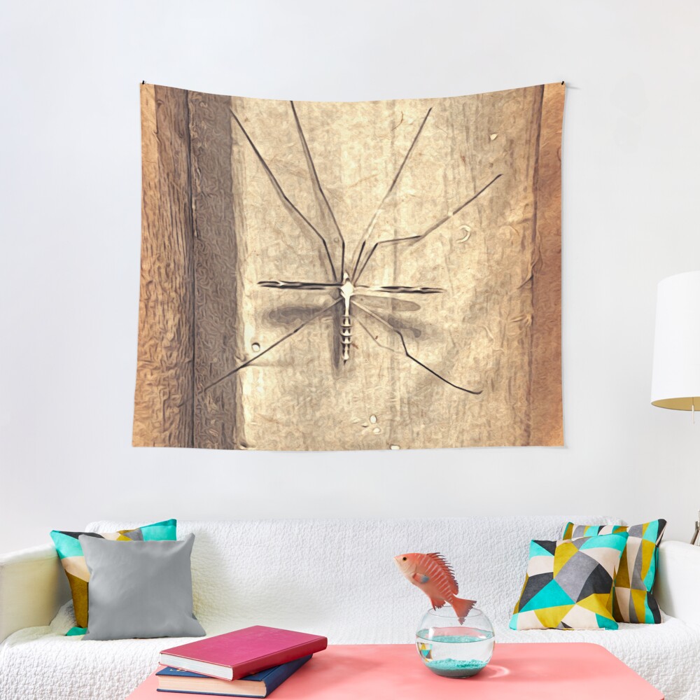 Bug Lover Gift - Leggy Beauty - Crane Fly - Entomologist Birthday Tapestry