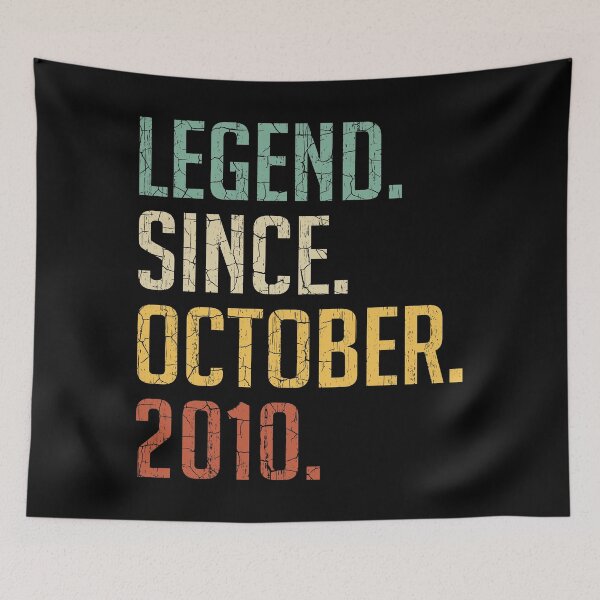 Item preview, Legend Since October 2010 10th Birthday Gift 10 Years Old Vintage October 2010 designed and sold by Takatv.