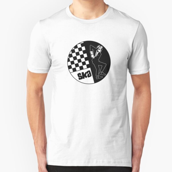 und der tanzende Ska-Mann, der gesehen wird Slim Fit T-Shirt
