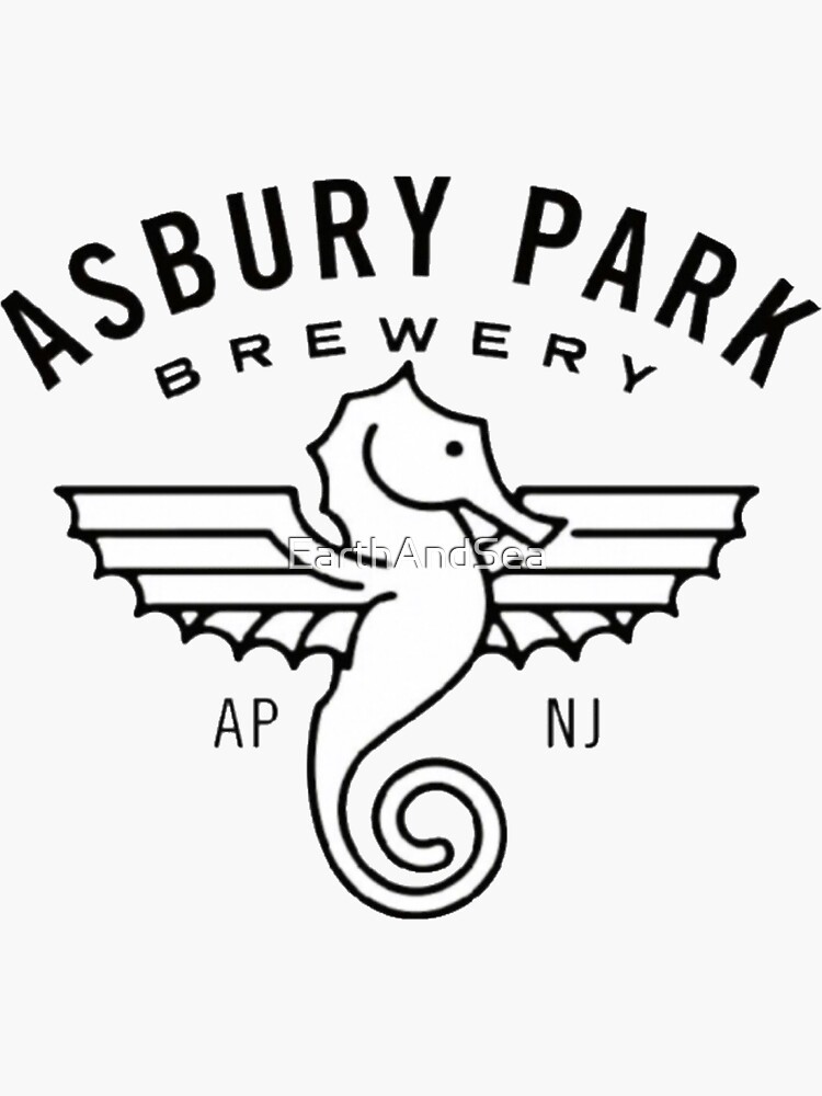 "Asbury Park Brewing" Sticker by EarthAndSea Redbubble