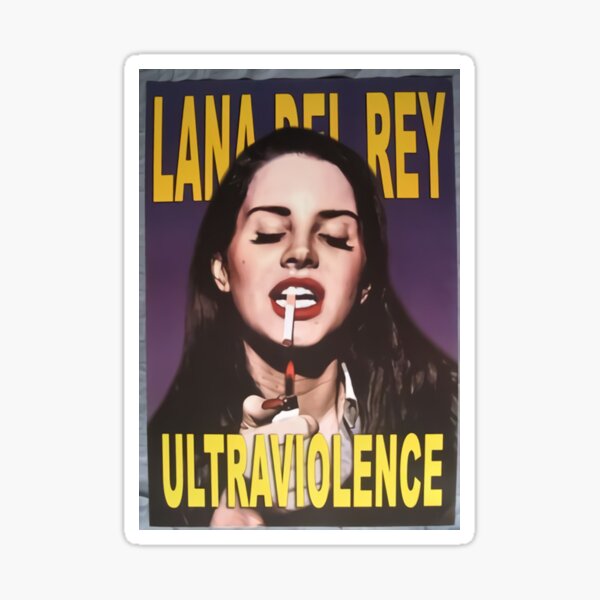 Lana Dell Ray Smoking Girl Sticker