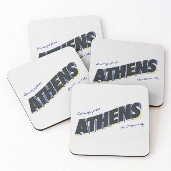 Item preview, Greetings from Athens (Yellow/Blue) designed and sold by jessicadouglas.