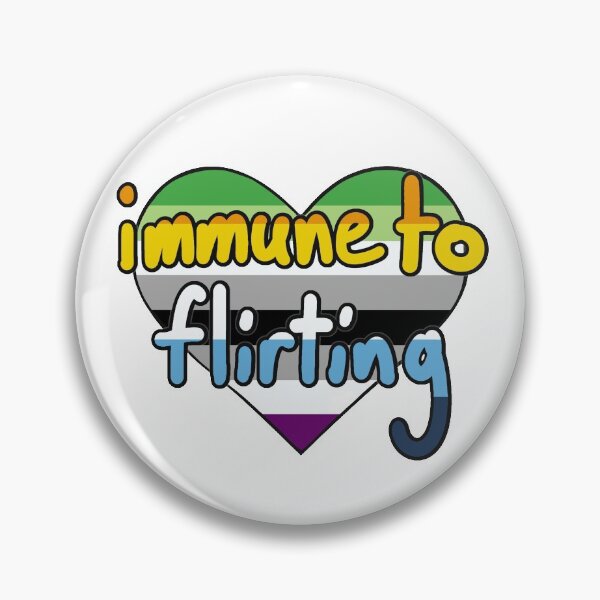 Item preview, Immune to Flirting Aroace Heart designed and sold by Hragra.