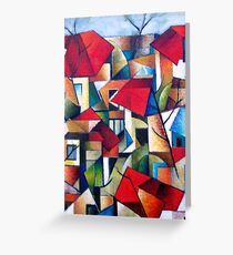 Bright Suburb Greeting Card