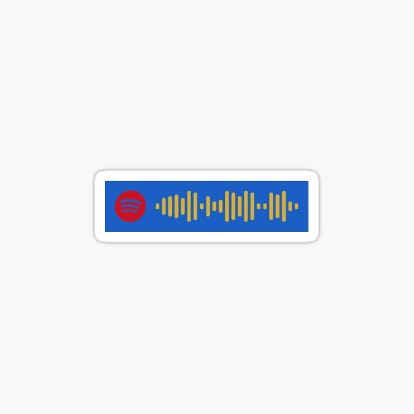 Dead To Me By Kali Uchis Spotify Code Sticker By Hereisjenny Redbubble - kali uchis dead to me roblox id