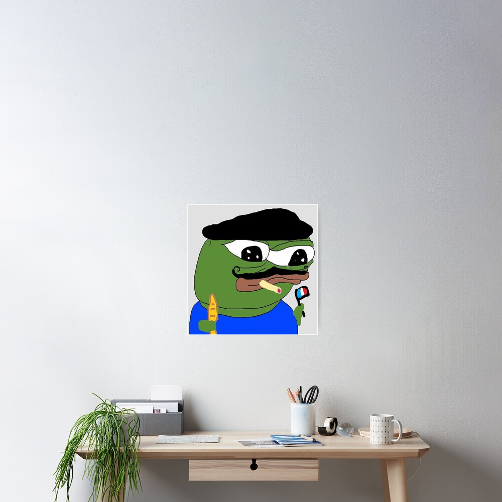 pepe-french-poster-for-sale-by-pandaxpress-redbubble